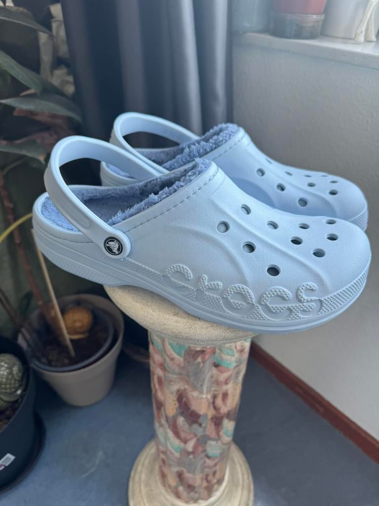 Crocs Baya Lined Clogs, Fuzzy Slippers. Size 45, Kleding | Heren, Schoenen, Verzenden, Zo goed als nieuw