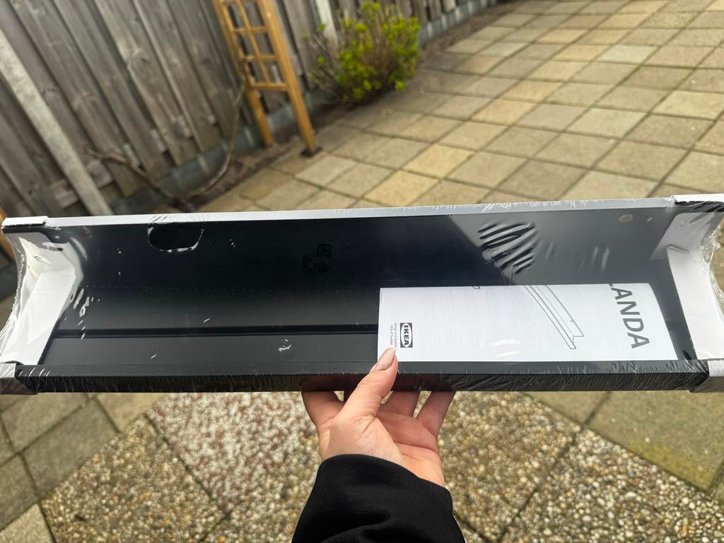 IKEA Mosslanda fotoplank 55 cm zwart, Ophalen of Verzenden, Nieuw