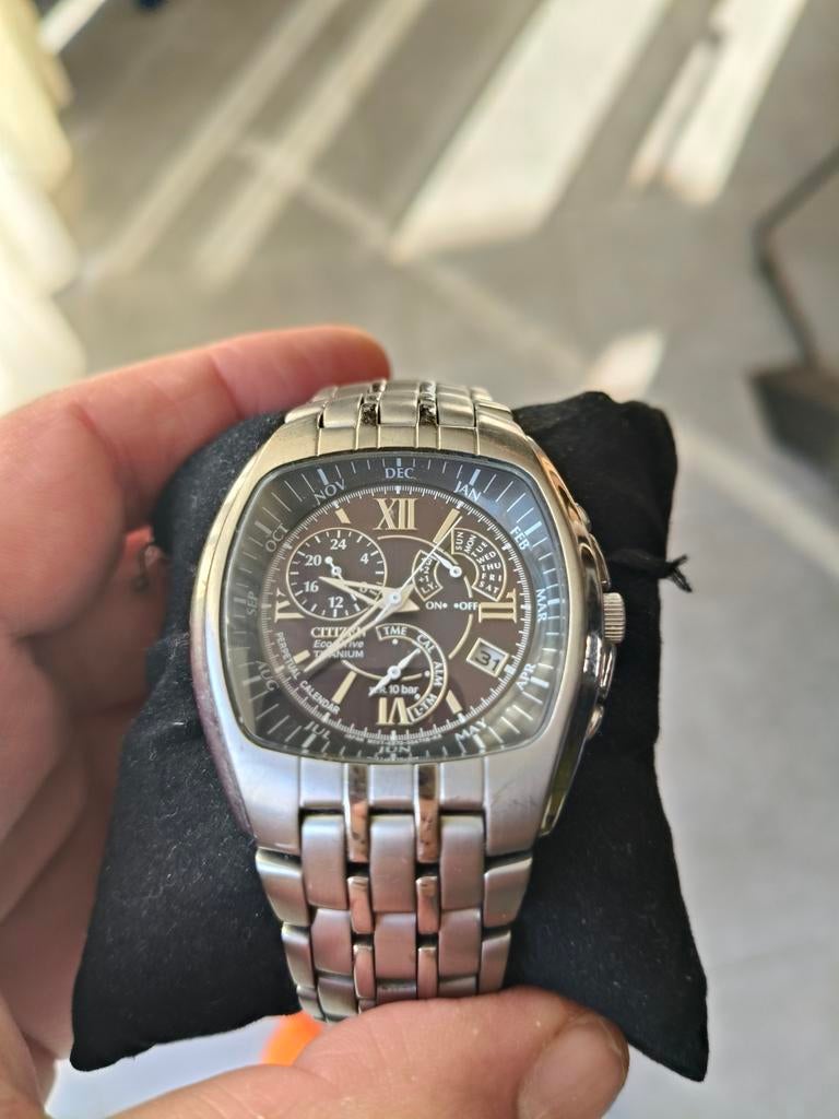 Citizen Eco-Drive Titanium Perpetual Calendar, Ophalen of Verzenden