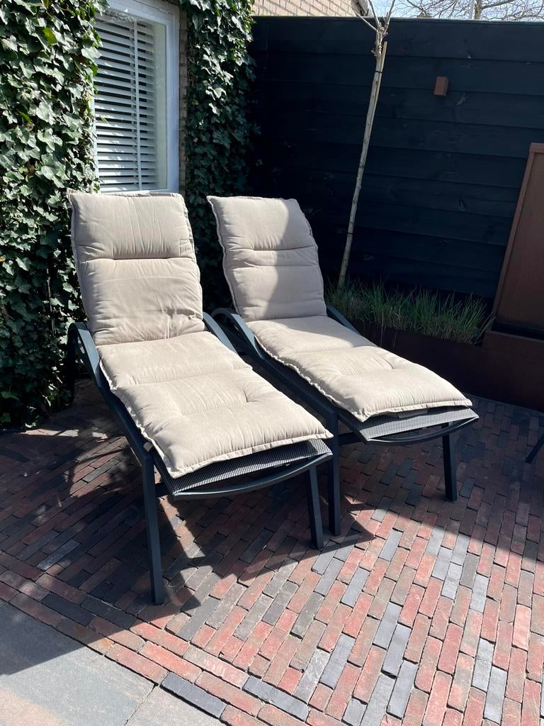 Ligbedden tuin 2 stuks, Ophalen of Verzenden, Zo goed als nieuw, Kunststof