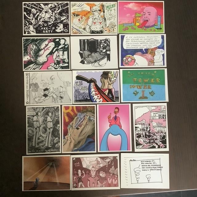 Het pikkie met de kale wup-15jr. Roze Maandag Tilburg Kermis, Verzenden, 1980 tot heden, Ongelopen, Cultuur en Media