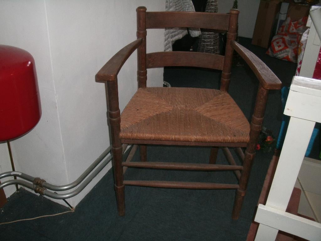 ser 1 opa's stoel gaaf maar  iets wankel, Antiek en Kunst, Ophalen of Verzenden