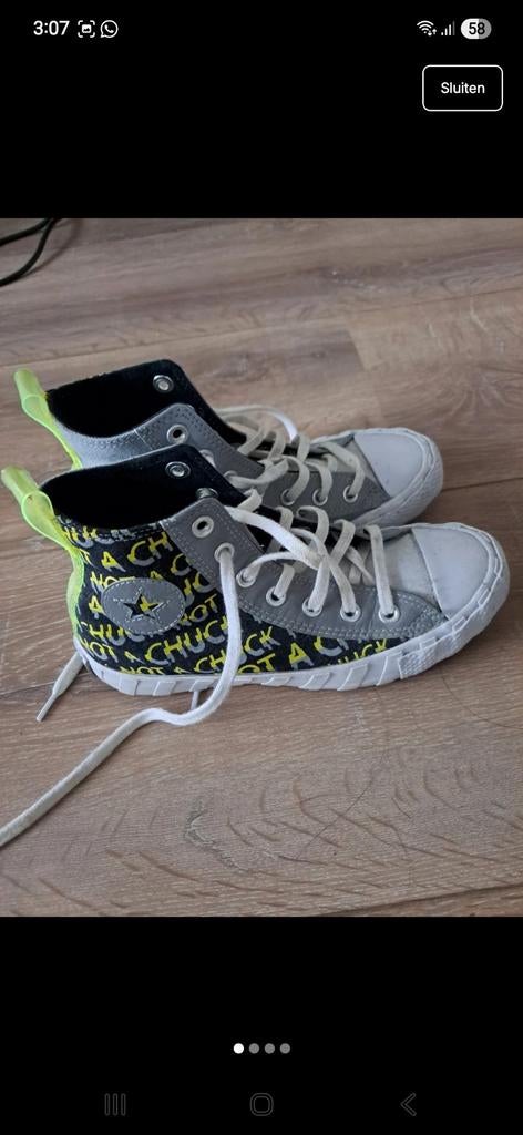 Grey sneakers, Kleding | Dames, Schoenen, Converse, Ophalen of Verzenden, Grijs, Sneakers of Gympen