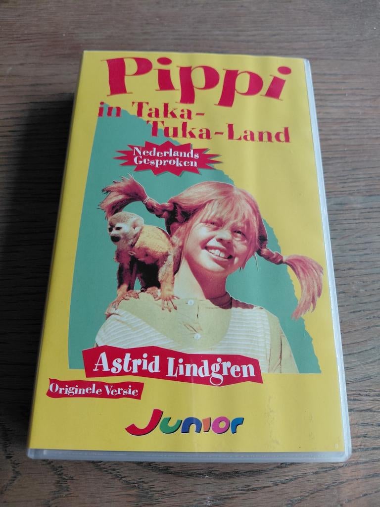 Pippi Langkous in Taka Tuka Land videoband. #2, Cd's en Dvd's, VHS | Kinderen en Jeugd, Gebruikt, Alle leeftijden, Kinderprogramma's en -films