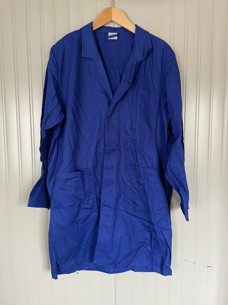 Nieuw! Blauwe stofjas maat L 100% katoen, Heren, Onbekend, Nieuw, Ophalen of Verzenden