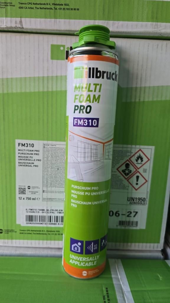 Purschuim FM310 750ml illbruck, Minder dan 25 mm, Eiken, Nieuw, Ophalen of Verzenden