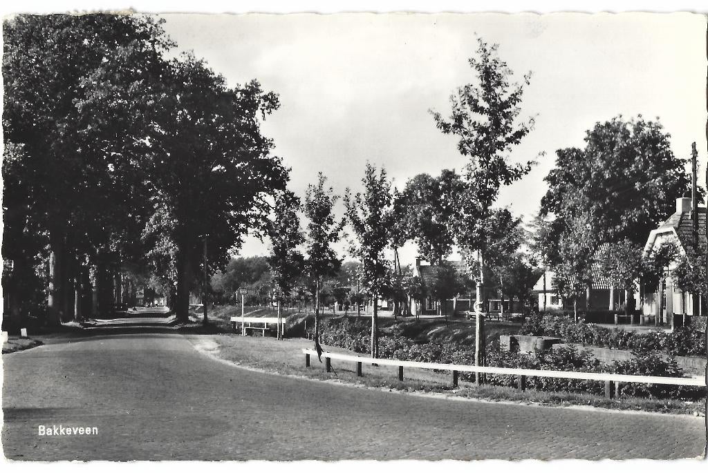 Bakkeveen. Opruimingskaart, Verzenden, 1960 tot 1980, Gelopen, Friesland