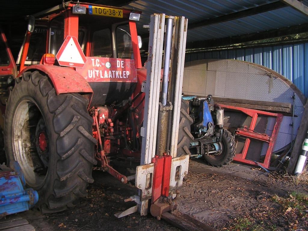 pallet hefmast voor achter tractor, Ophalen, Gebruikt