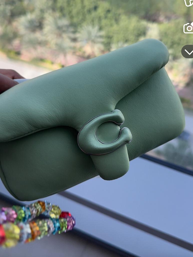 Coach Tabby Pillow Bag, Ophalen, Zo goed als nieuw, Groen, Handtas