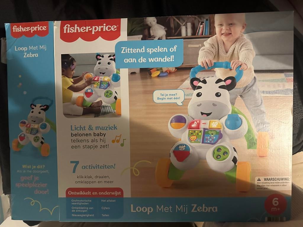 Fisher-price zebra walker, Ophalen of Verzenden, Nieuw