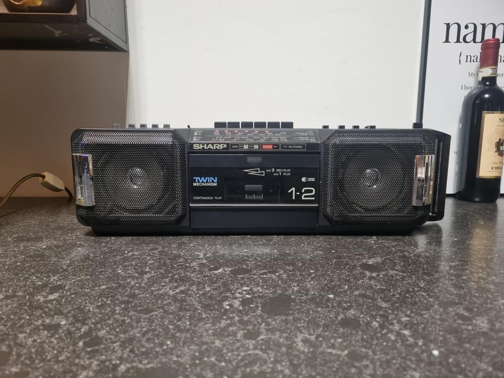 SHARP WQ - T282H(BK) Stereo  Radio Cassette Recorder, Ophalen of Verzenden, Overige merken