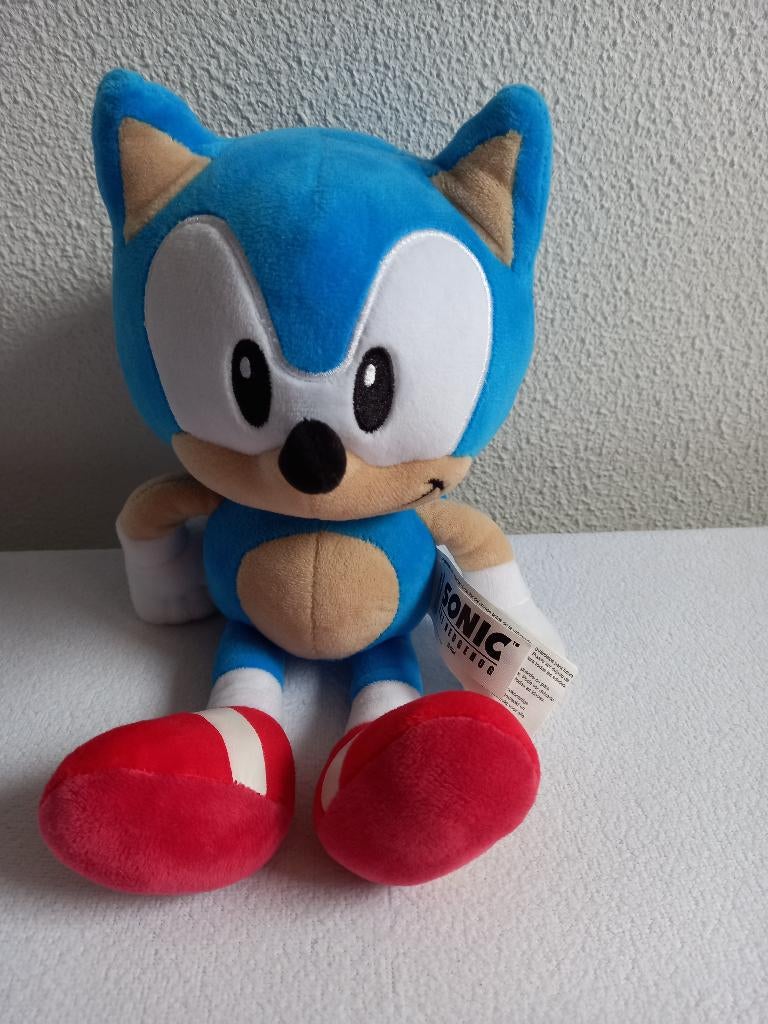 Sonic  knuffel, Kinderen en Baby's, Speelgoed | Knuffels en Pluche, Ophalen of Verzenden, Zo goed als nieuw, Overige typen