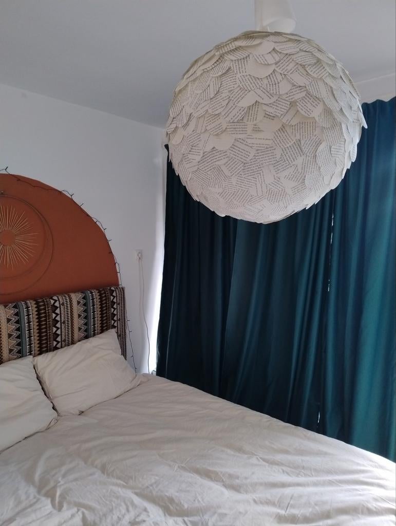 Unieke handgemaakte lampenkap, 50 cm doorsnede, Ophalen, Nieuw, Rond