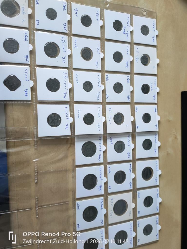 Zinken oorlogsgeld Nederland, Ophalen of Verzenden, Nederland, Munten