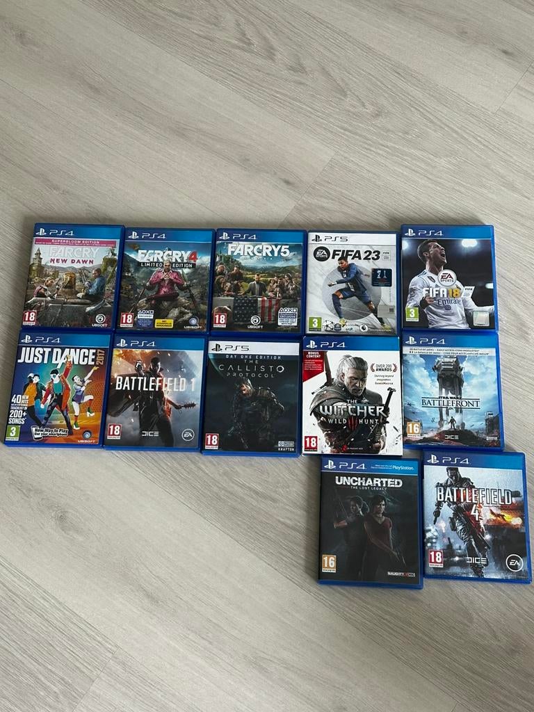 Ps4 en ps5 games te koop prijslijst foto, Spelcomputers en Games, Games | Sony PlayStation 4, Ophalen