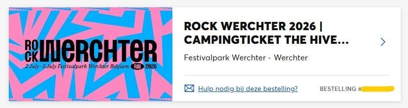 Rock Werchter 2026 | Campingticket The Hive Resort, Tickets en Kaartjes, Twee personen, Juli