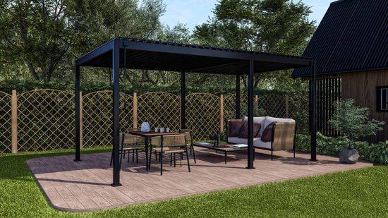 Pergola 3x5M, NIEUW, Luxe lamellen overkaping., Tuin en Terras, Ophalen of Verzenden, Nieuw