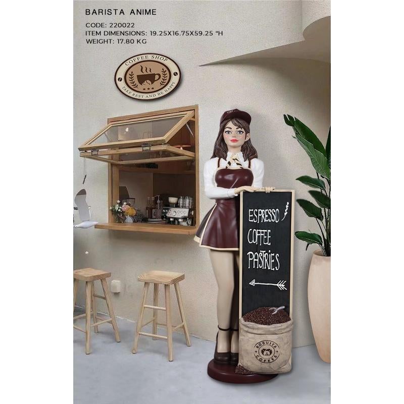 Anime Butler Barista 150 cm – Koffie Ober, Verzamelen, Beelden en Beeldjes, Ophalen, Nieuw