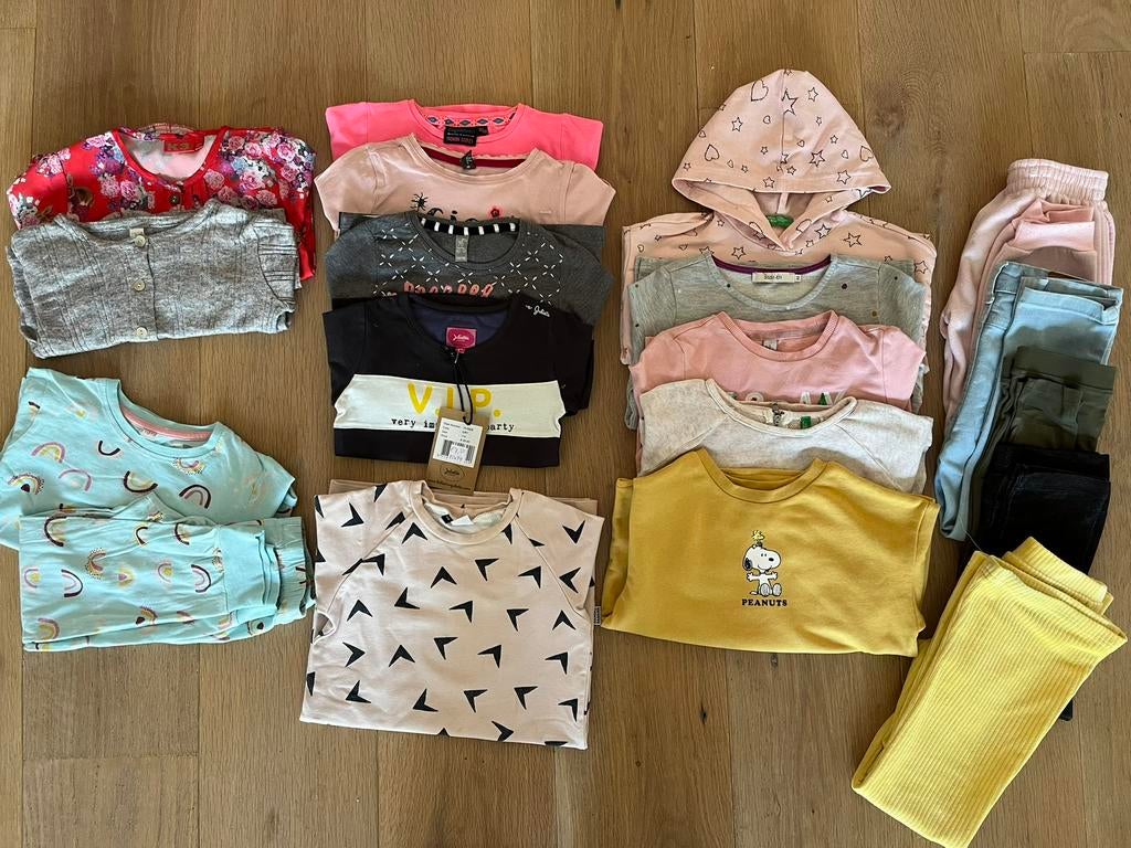 Pakket kleren meisje mt 110/116 (18 stuks), Kinderen en Baby's, Kinderkleding | Kinder-kledingpakketten, Gebruikt, Maat 110, Ophalen of Verzenden