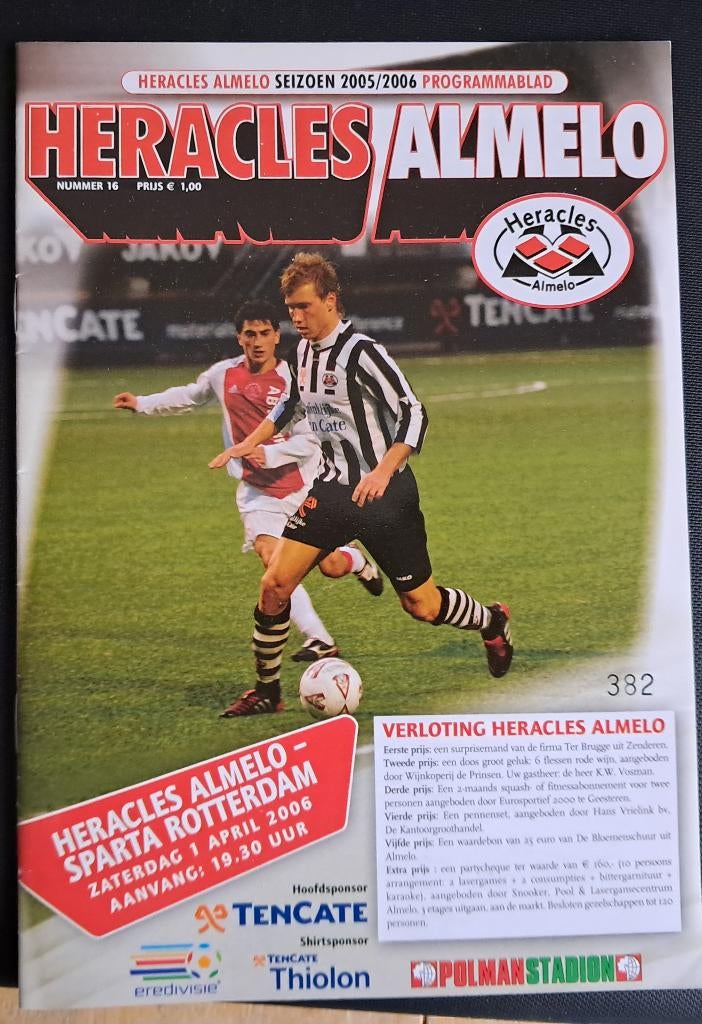Heracles - Sparta 2005/2006, Ophalen of Verzenden, Zo goed als nieuw, Overige binnenlandse clubs, Boek of Tijdschrift