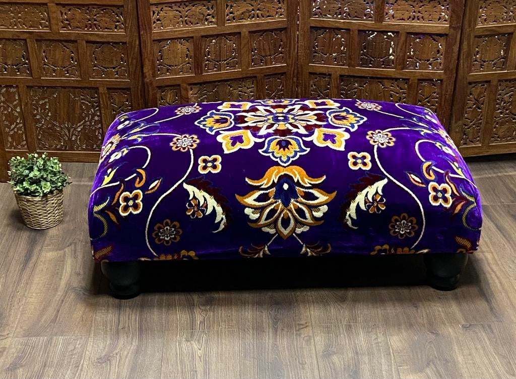 UITVERKOOP - Voetenbank 100x55x44cm - Hocker - Poef - Uniek, ., 50 tot 75 cm, Ophalen of Verzenden, Zo goed als nieuw