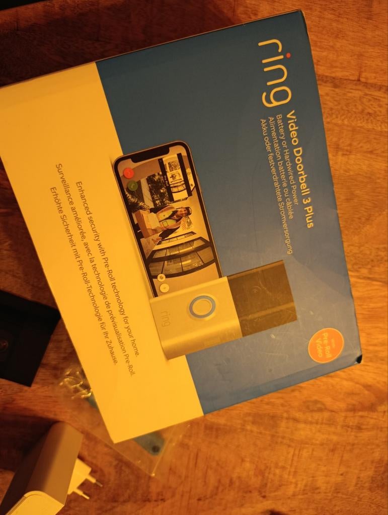Ring Doorbell 3 Plus incl. accessoires, Overige modellen, Ophalen of Verzenden, Zo goed als nieuw, Zonder simlock