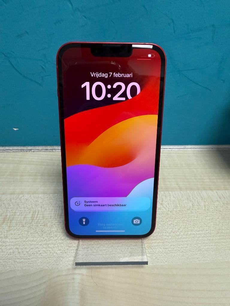 Apple iPhone 13 128GB Red - 2e hands - 100%, 128 GB, IPhone 13, Ophalen of Verzenden, Zo goed als nieuw