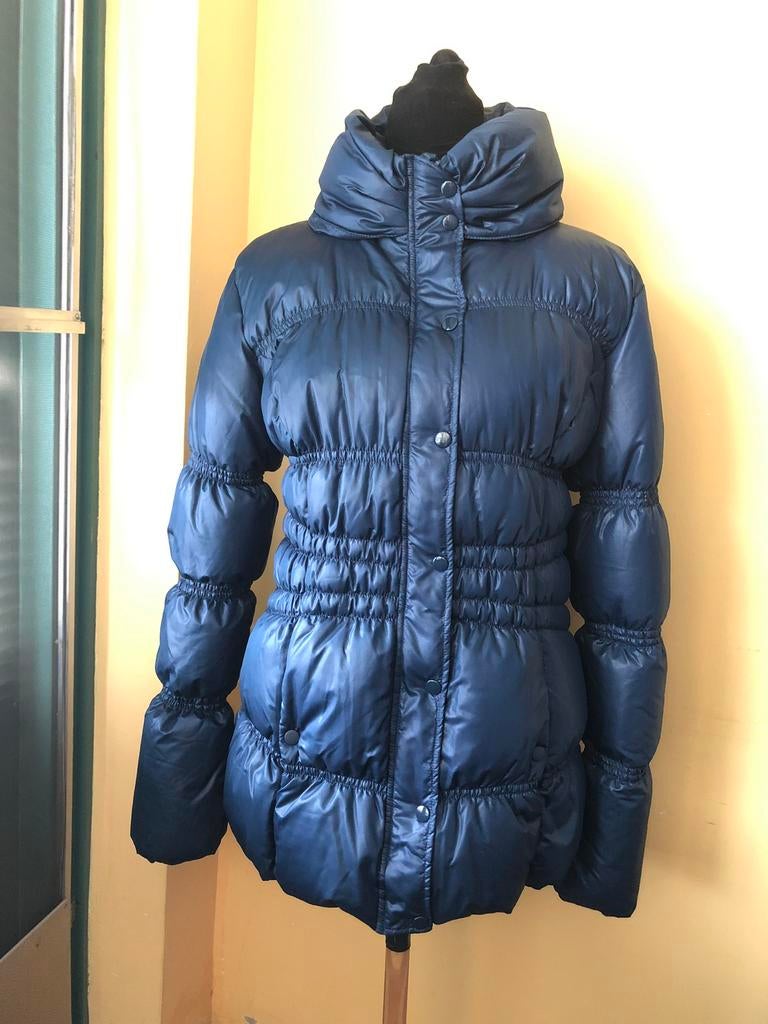 Donkerblauwe dons jas Outfitters Nation, mt L, Ophalen of Verzenden, Zo goed als nieuw, Blauw