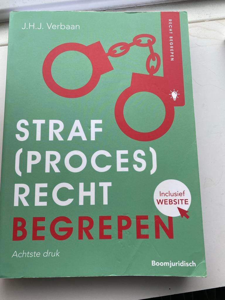 Straf(proces)recht Begrepen - J.H.J. Verbaan, Boeken, Ophalen of Verzenden, Alpha, Zo goed als nieuw, HBO