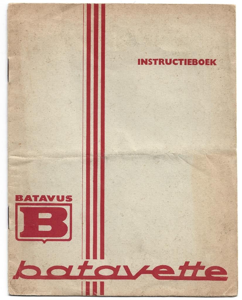 Batavus Batavette Instructieboek bromfiets (7431z), Ophalen of Verzenden, Zo goed als nieuw