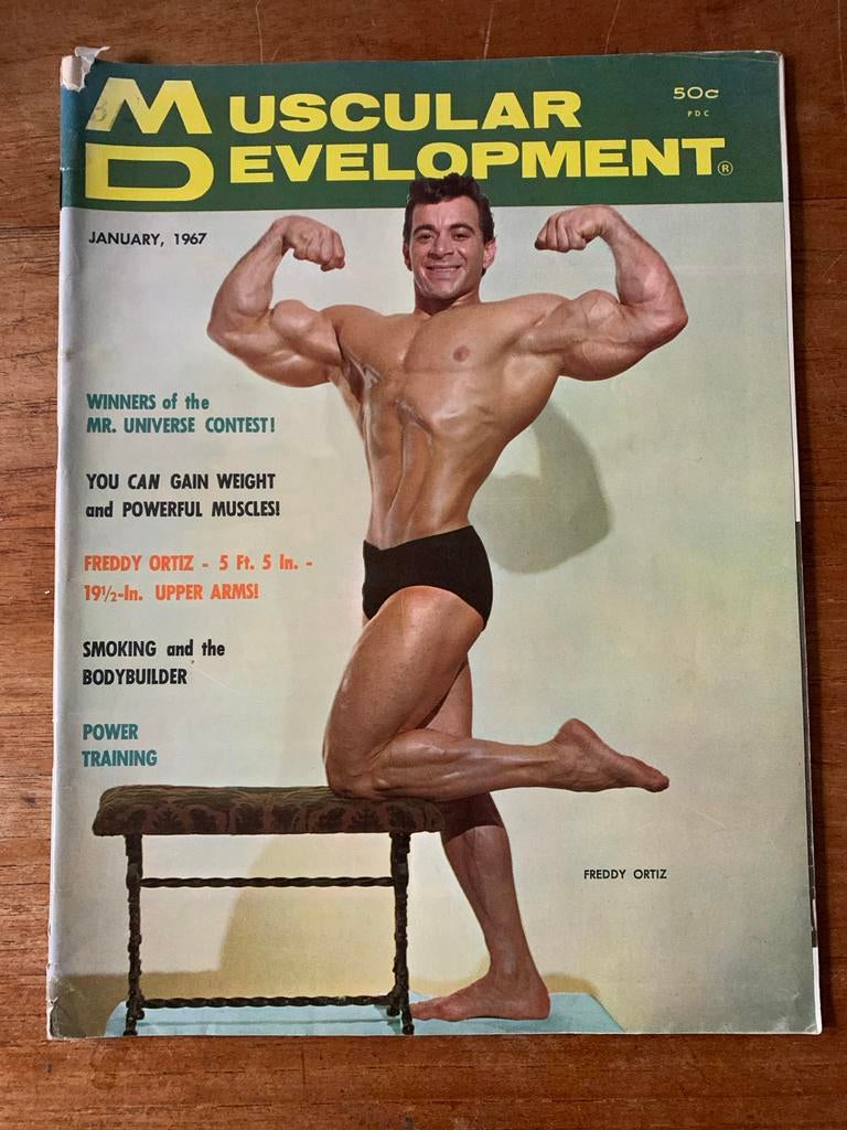Muscular Development 1967 bodybuilding Schwarzenegger, Boeken, Tijdschriften en Kranten, Ophalen of Verzenden, Gelezen, Sport en Vrije tijd