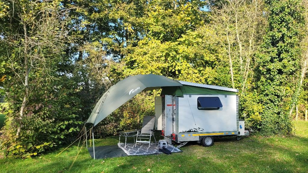 Mini caravan met ruimte voor motor, Overige merken, Schokbreker, Tot en met 2, Kleine zit