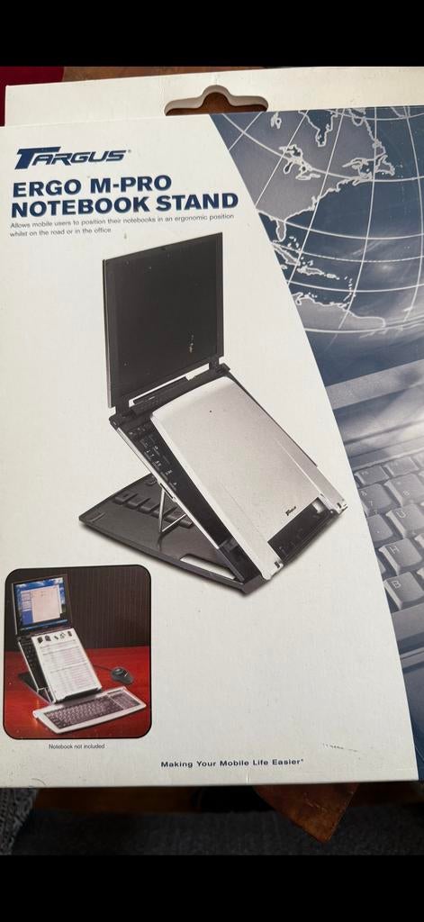 Targus Ergo M-Pro Notebook Standaard, Ophalen of Verzenden, Nieuw, In hoogte verstelbaar