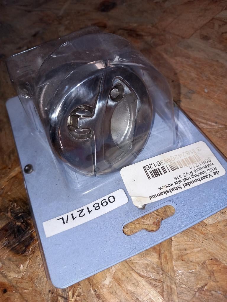 RVS Luikring met Slot Inbouw - Waterdicht, Ophalen