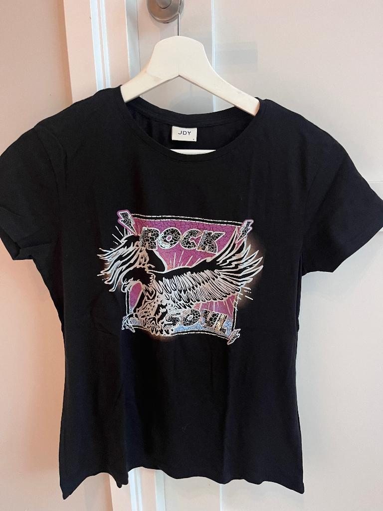 JDY (Only) t-shirt, Zwart, Ophalen of Verzenden, Zo goed als nieuw, Korte mouw