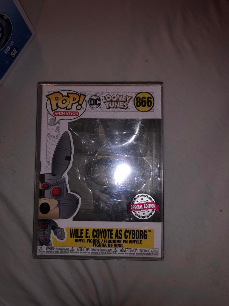 Funko Pop! Looney Tunes Wile E. Coyote Cyborg #866, Ophalen of Verzenden, Zo goed als nieuw