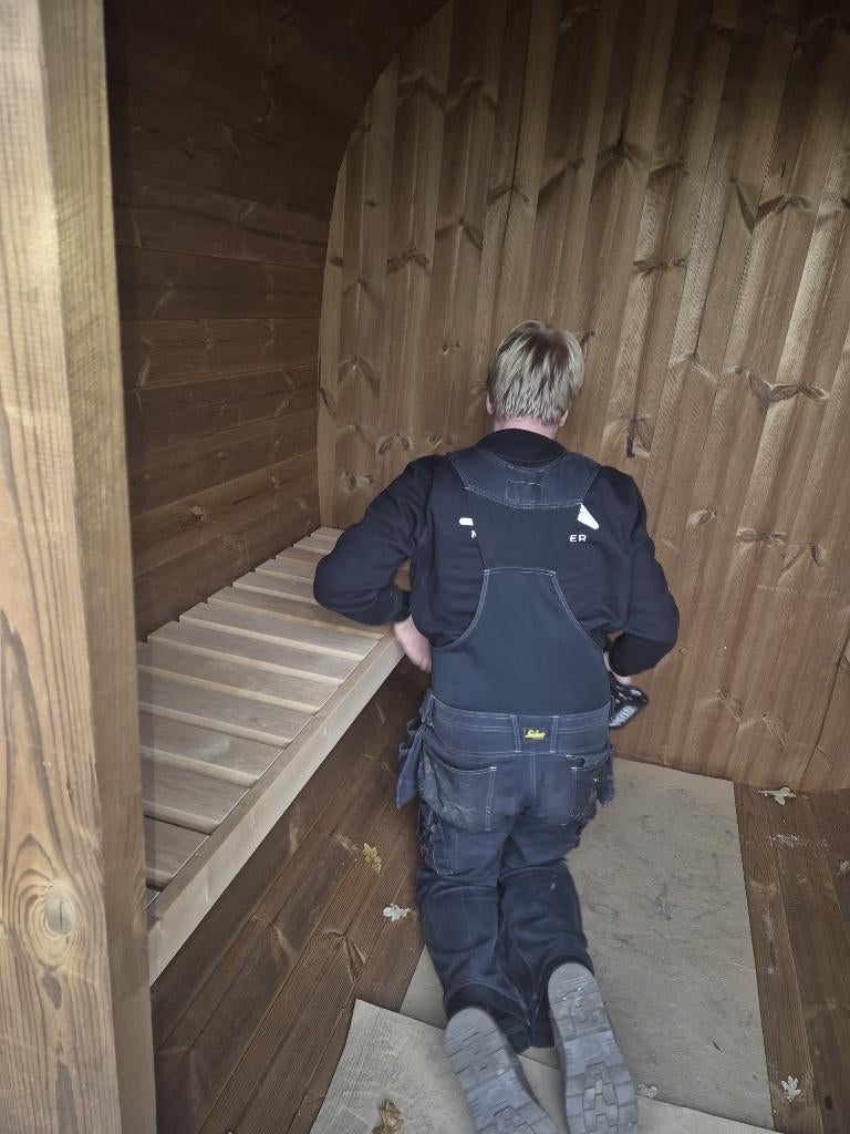 Barrel Sauna Cube Finse Sauna uit voorraad, Sport en Fitness, Sauna, Ophalen of Verzenden, Nieuw, Fins of Traditioneel, Complete sauna