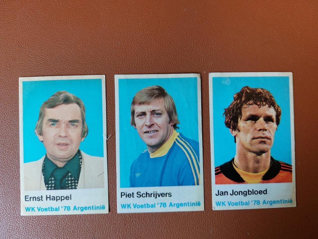 kortekaas wk 1978 stickers happel schrijvers jongbloed, Ophalen of Verzenden, Zo goed als nieuw, Buitenlandse clubs, Poster, Plaatje of Sticker