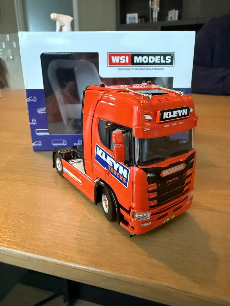 WSI Scania Kleyn Trucks Nieuw, Hobby en Vrije tijd, Modelauto's | 1:50, Ophalen of Verzenden, Nieuw, Bus of Vrachtwagen, Wsi