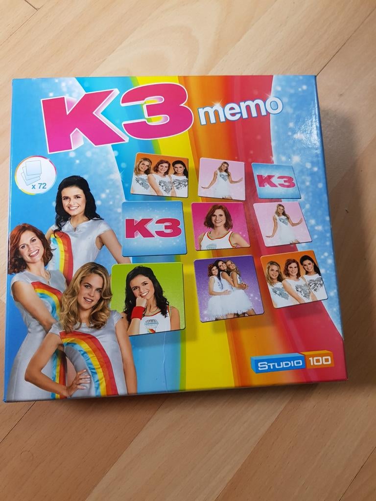 K3 Memo spel Marthe, Hanne & Klaasje, Drie of vier spelers, Ophalen of Verzenden, Gebruikt, Studio 100