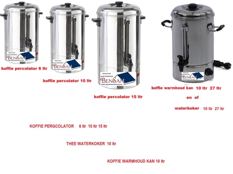 thee waterkoker koffiewarmhoud percolator huur bensan enter, Ophalen, Zo goed als nieuw, Overige