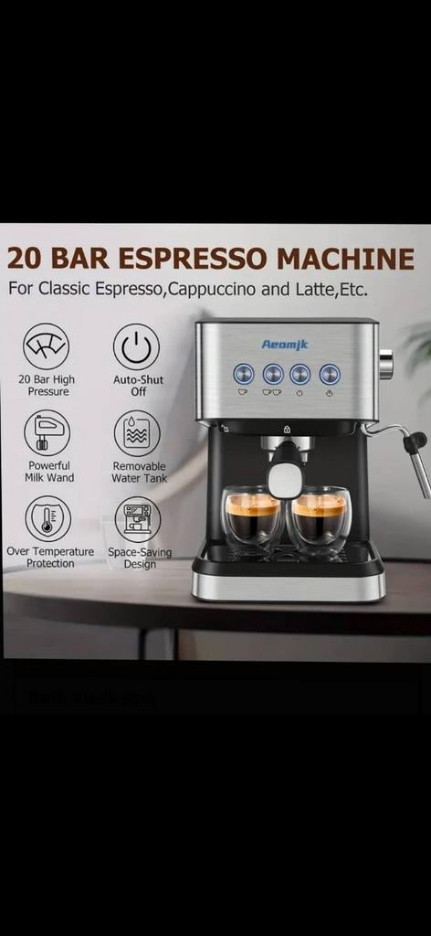 Espresso apparaat - Nieuwstaat, Witgoed en Apparatuur, Koffiezetapparaten, Nieuw, Gemalen koffie, Koffiepads en cups, Espresso apparaat