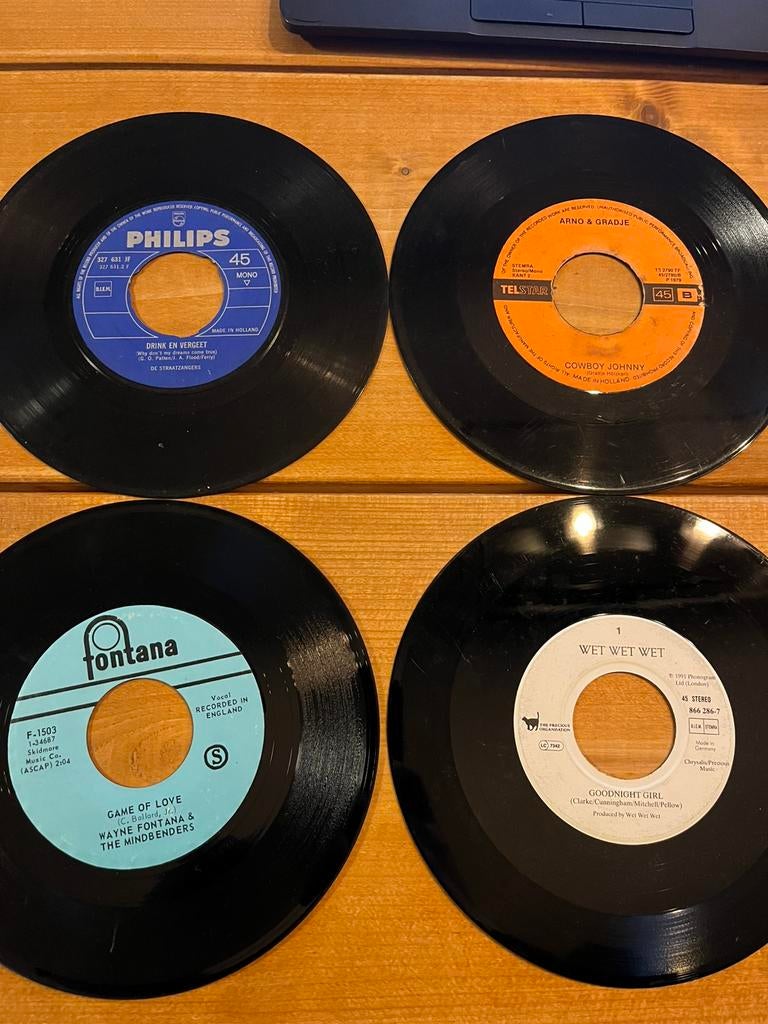 1500 vinyl singels, Ophalen of Verzenden, Zo goed als nieuw, Overige formaten, Levenslied of Smartlap