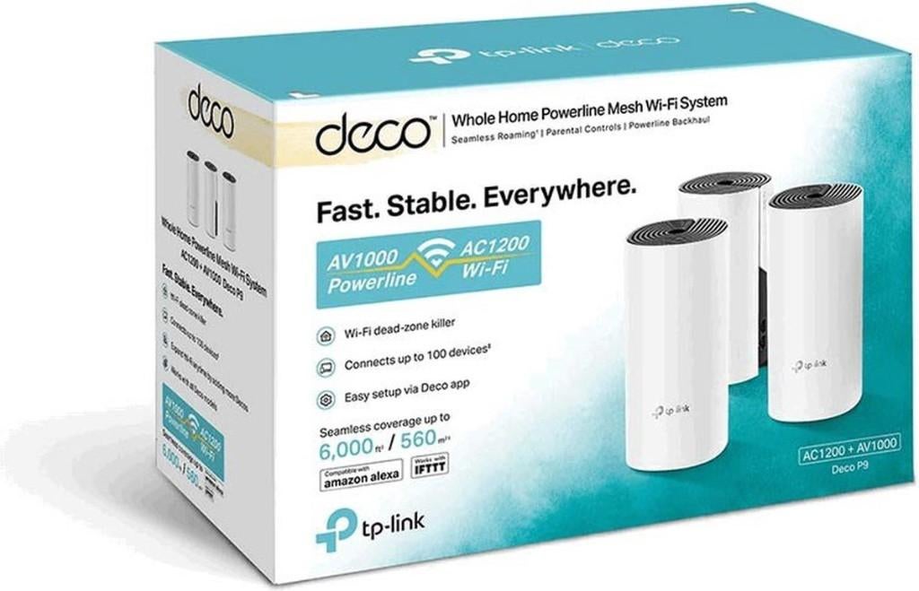 TP-Link Deco P9 Multiroom WiFi - Mesh WiFi - 3-Pack NIEUW, Ophalen of Verzenden, Nieuw, TPLINK