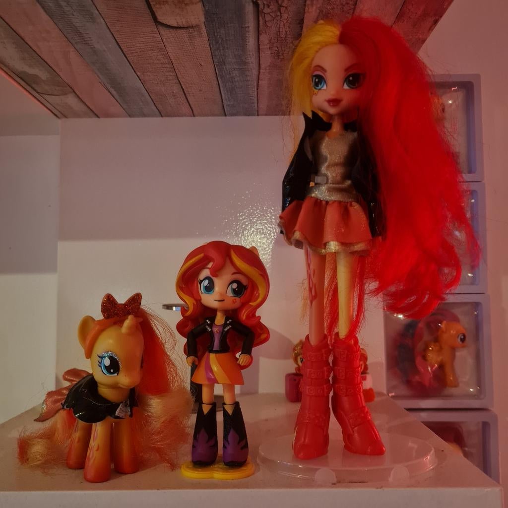 My Little Pony Sunset Shimmer Set, Ophalen of Verzenden, Zo goed als nieuw