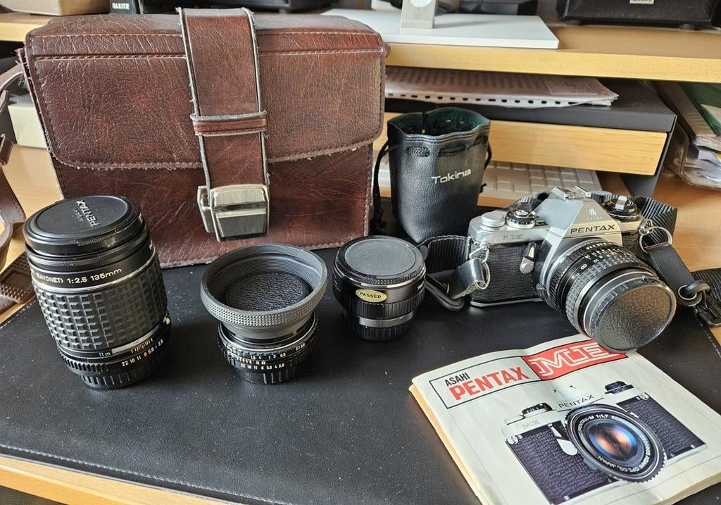 Pentax ME, Audio, Tv en Foto, Fotocamera's Analoog, Ophalen of Verzenden, Spiegelreflex, Pentax