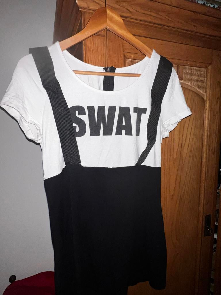 SWAT Kostuum - Maat M - Gedragen, Maat 38/40 (M), Carnaval, Ophalen of Verzenden, Kleding