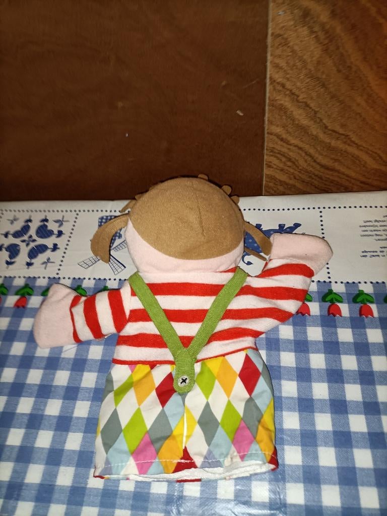 Ikea clown handpop 24 cm groot, Ophalen of Verzenden, Zo goed als nieuw, Overige typen