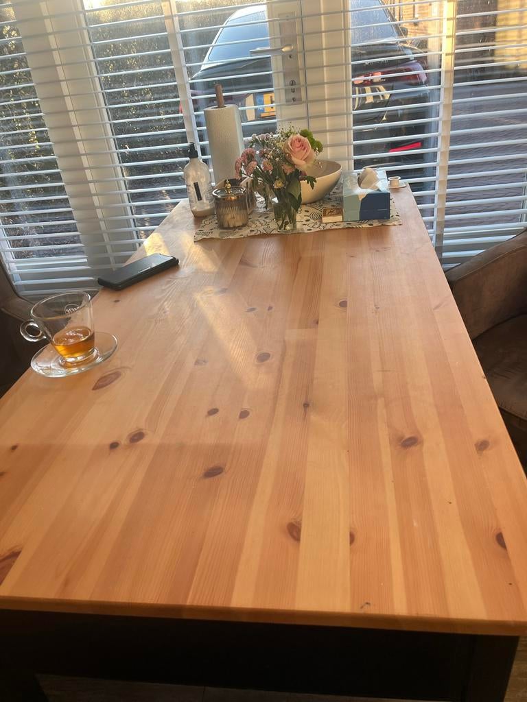 Houten bureau - bijna nieuw!, Huis en Inrichting, Tafels | Eettafels, 100 tot 150 cm, Tot twee personen, Ophalen of Verzenden