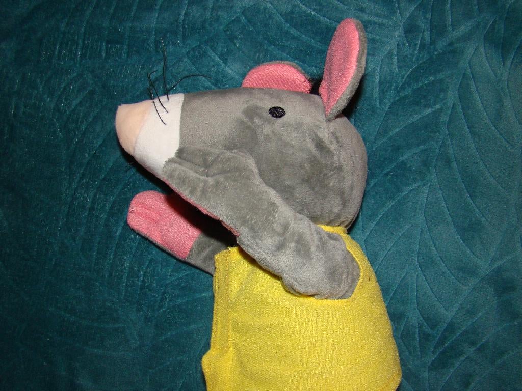 Max Velthuijs Rat handpop40 cm lang ., Ophalen of Verzenden, Zo goed als nieuw, Overige typen